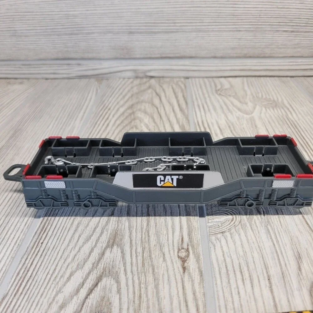 Caterpillar Toy Train Set Kids Yellow Black‎ Construction Crane Engine Track Lot